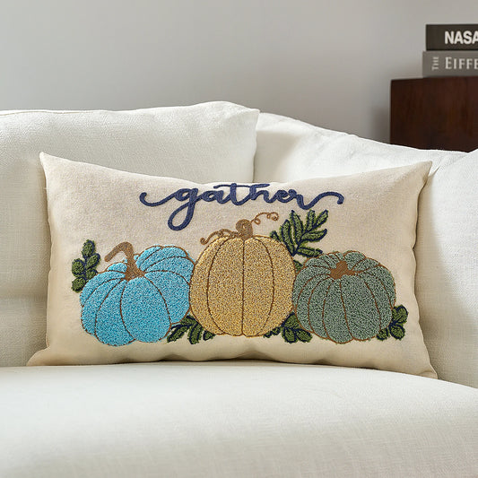 1pc Fall Pillow Cover 18 x 18 Inch Pumpkin Throw Pillow Covers Square Linen Pillowcase Halloween Decor Pillow Covers Seasonal Au