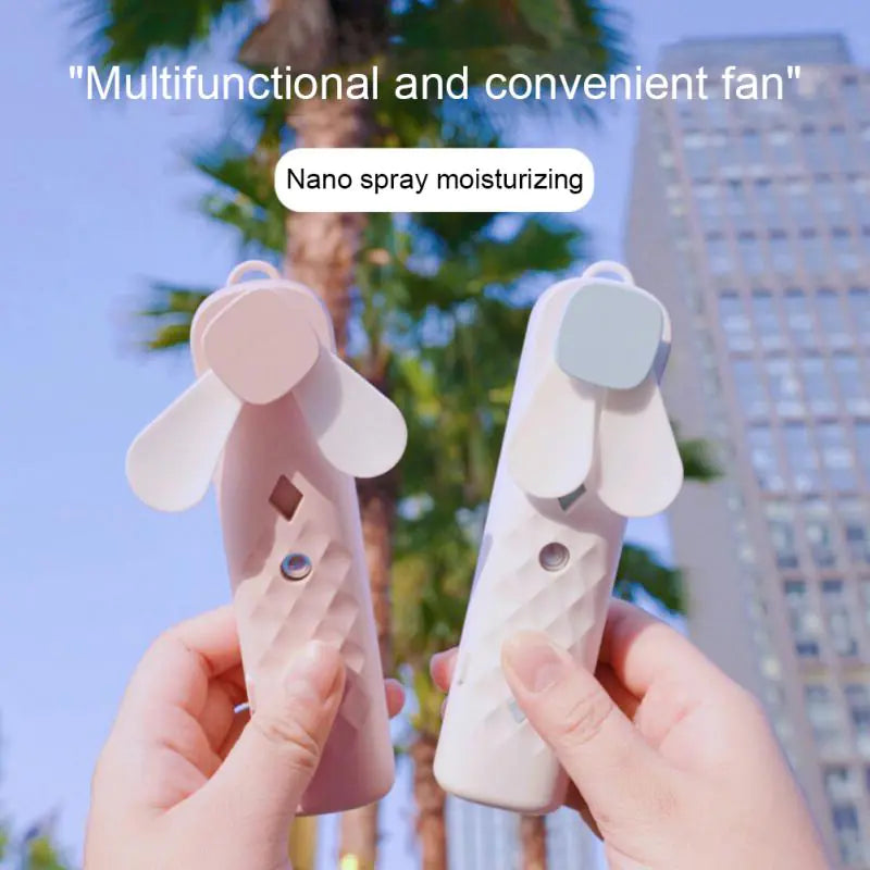 2-in-1 Portable Mini Fan and Hydrating Spray Humidifier