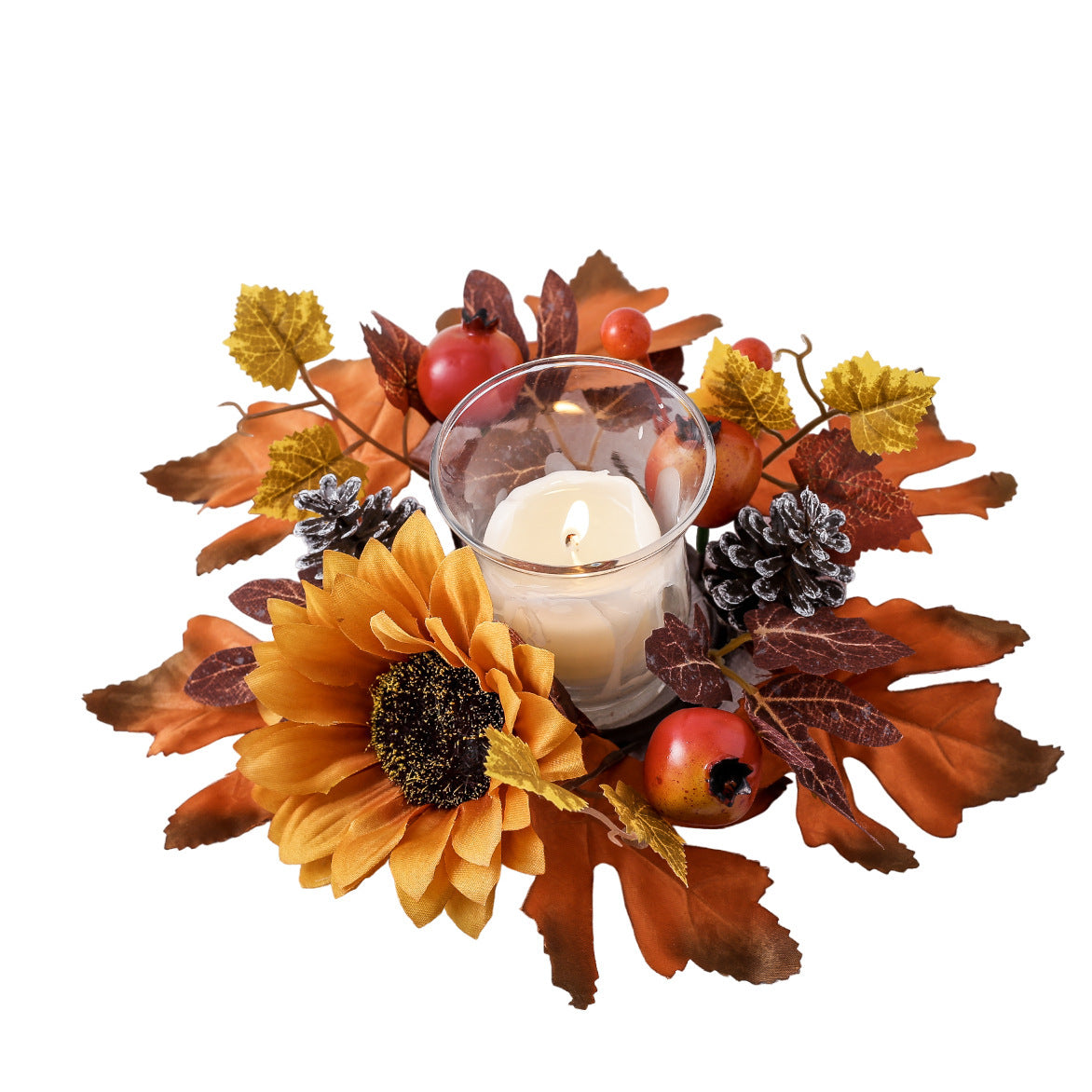 Harvest Festival Halloween Table Flower Candlestick Flower Pumpkin Sunflower