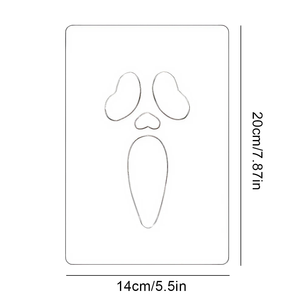Halloween Pumpkin Ghost Bats Face Decorative Painting Stencils Metal Cutting Dies for DIY Pumpkin Carving Wood Walls Art Decor