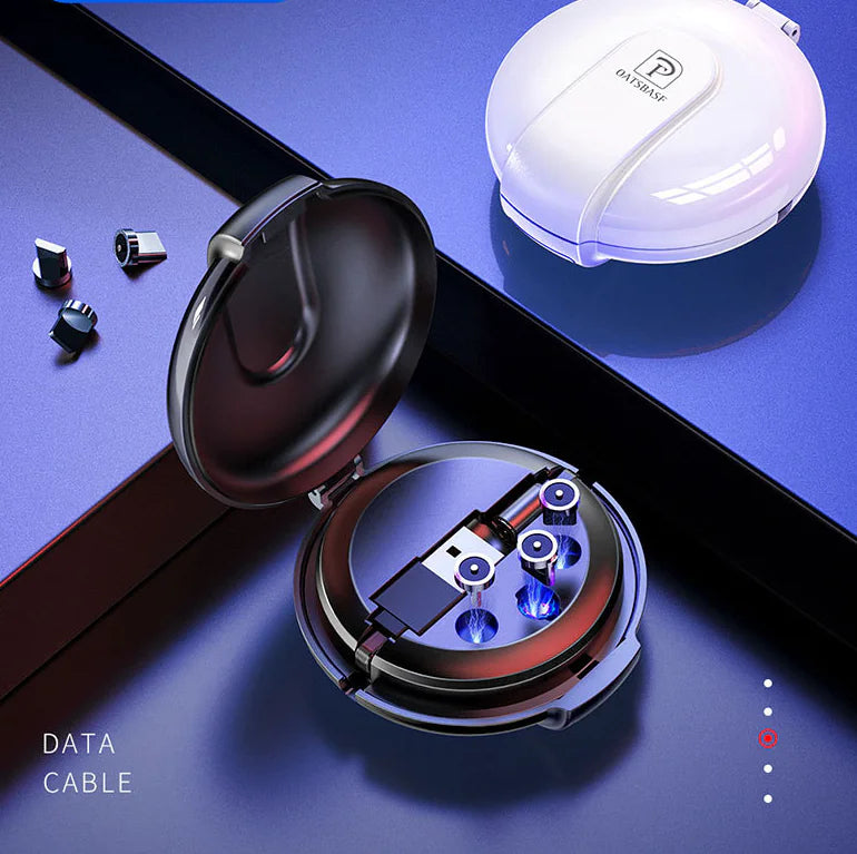 Magnetic 3-in-1 Data Cable and Charger for Phones