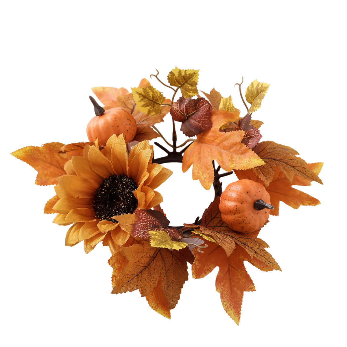Harvest Festival Halloween Table Flower Candlestick Flower Pumpkin Sunflower