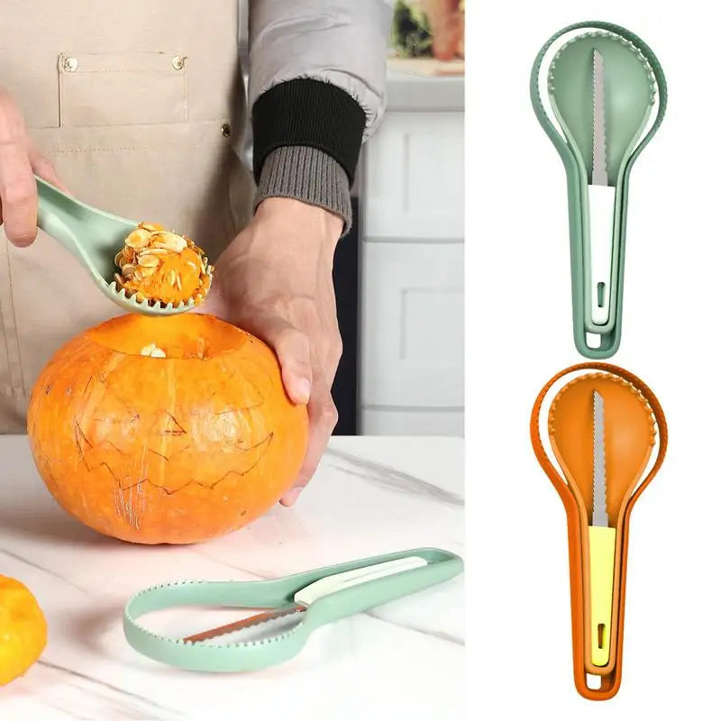 Pumpkin Carving Tool Kit 3X Pumpkin Carver Nesting Fruit Corer And Sculpting Gadgets For Kitchen Party Supplies