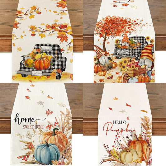Table Runner Home Decoration Restaurant Linen Digital Printing Coffee Table Placemat