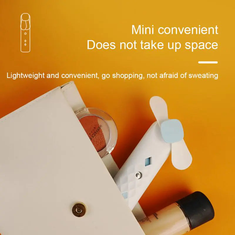 2-in-1 Portable Mini Fan and Hydrating Spray Humidifier