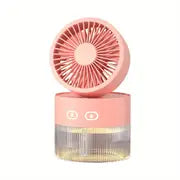 Mini USB Desktop Fan with Spray Humidifier Function