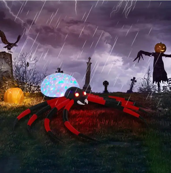 11.8 FT Halloween Inflatables Crawling Spider Outdoor Decorations