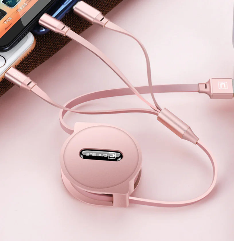 3-in-1 Fast Charging Data Cable by Kafele