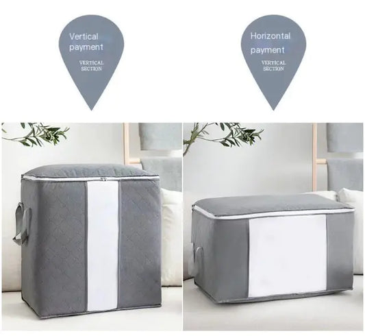 Large Capacity Clothes Storage Bag with Clear Window