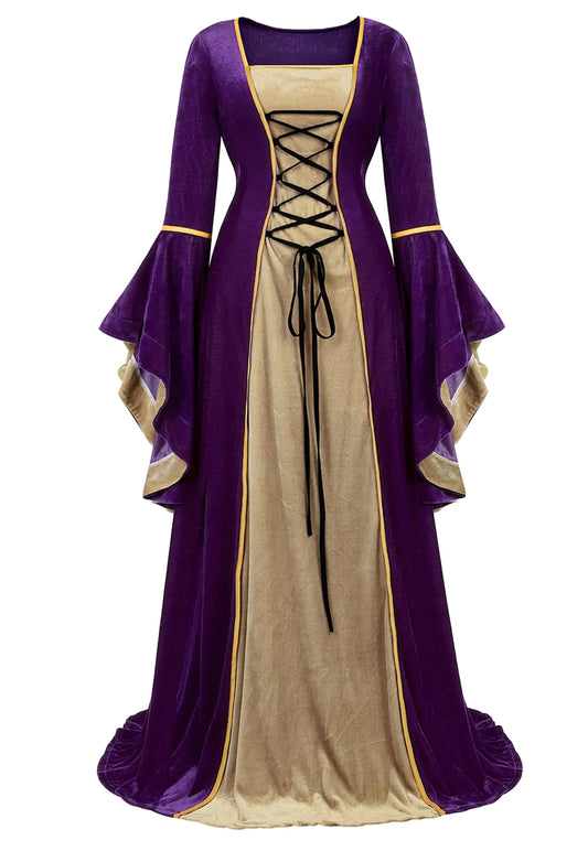 Renaissance Dress Medieval Women Halloween Costumes