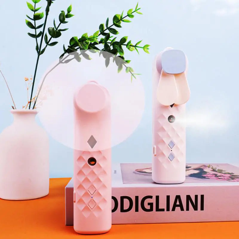 2-in-1 Portable Mini Fan and Hydrating Spray Humidifier