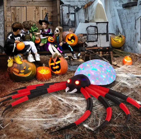 11.8 FT Halloween Inflatables Crawling Spider Outdoor Decorations