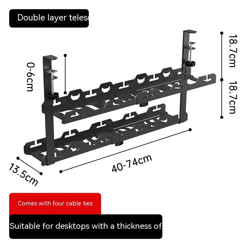 Cable Manager Cable Management Rack Slot Box Punch-free Wire Distribution Artifact