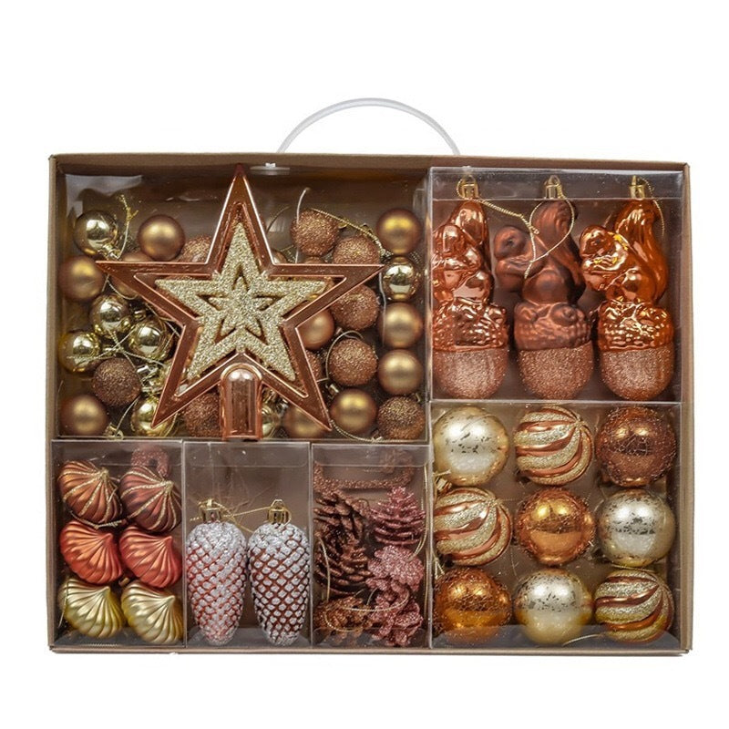 Colorful Balls Christmas Tree Decoration Ornaments Dress Up Suit