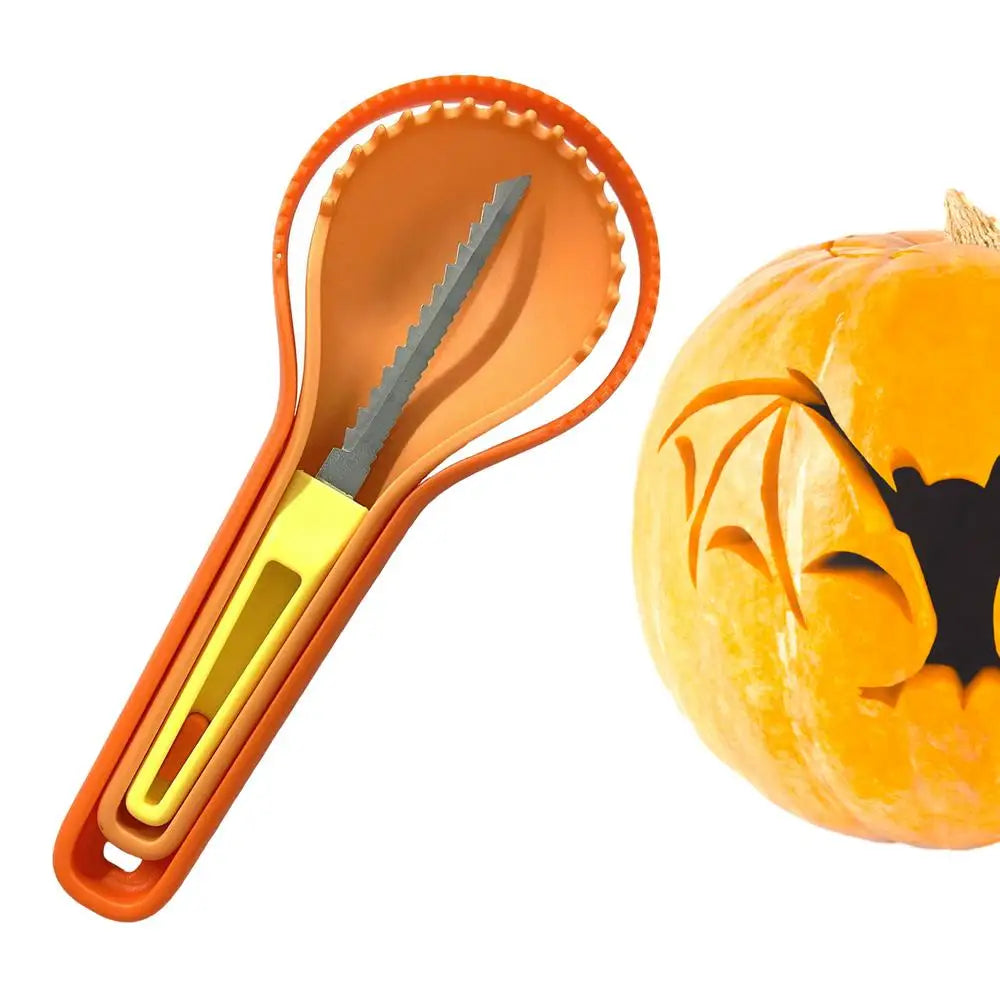 Pumpkin Carving Tool Kit 3X Pumpkin Carver Nesting Fruit Corer And Sculpting Gadgets For Kitchen Party Supplies