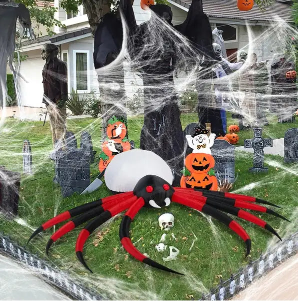 11.8 FT Halloween Inflatables Crawling Spider Outdoor Decorations