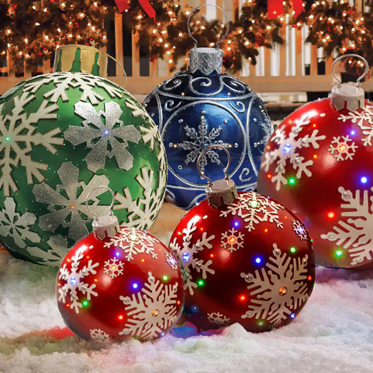 Christmas Ornament Ball Outdoor PVC 60CM Inflatable