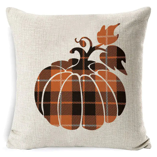 Thanksgiving Linen Plush Sofa Cushion Pillow