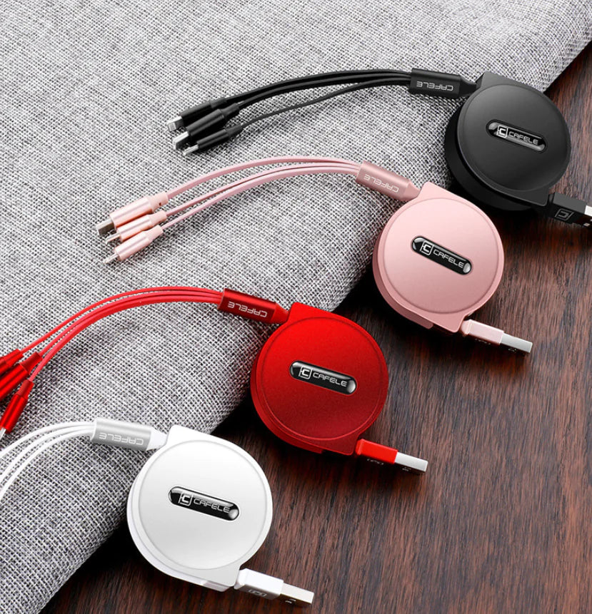 3-in-1 Fast Charging Data Cable by Kafele