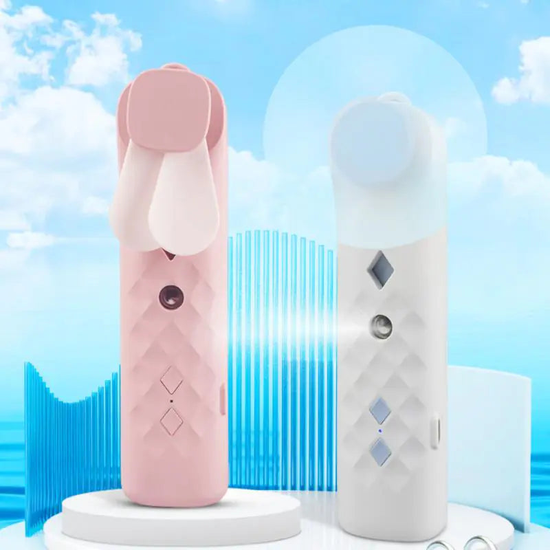 2-in-1 Portable Mini Fan and Hydrating Spray Humidifier