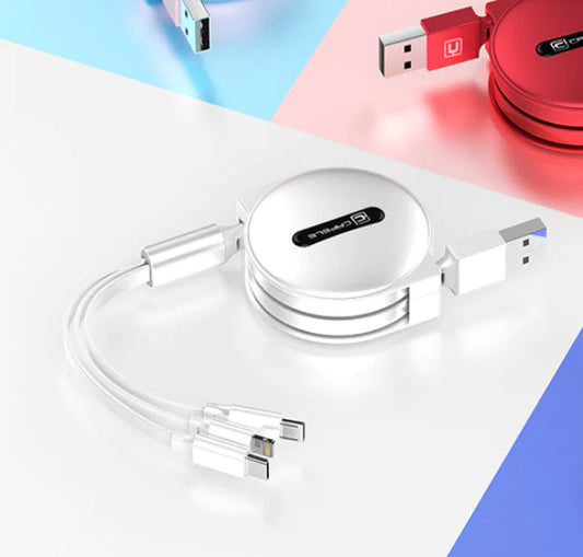3-in-1 Fast Charging Data Cable by Kafele