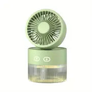 Mini USB Desktop Fan with Spray Humidifier Function