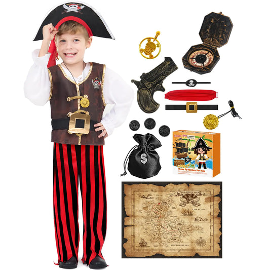 BIBUTY Pirate Costume Kids Halloween Costumes
