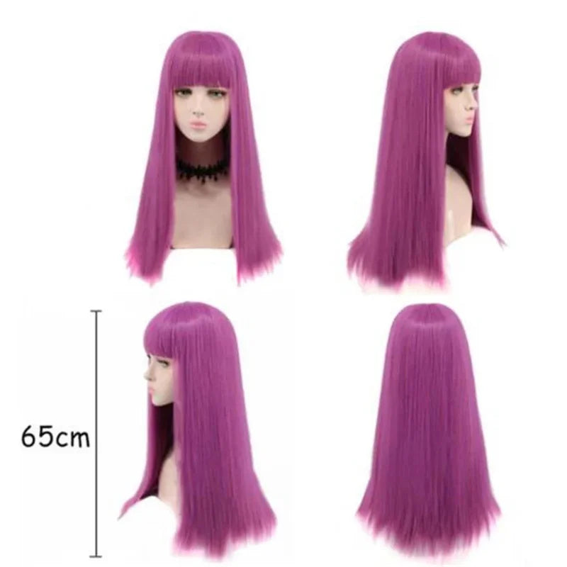 2025 ♥ New Halloween Kids Descendants 3 Mal For Girls Evie Cosplay Costume Child Fantasia Clothes Wig Birthday Party ☆★