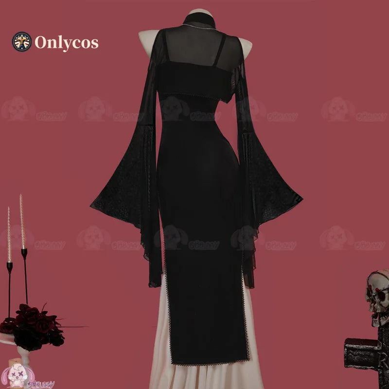 Skeleton Poem Dark Gothic Dress Cosplay Costume Uniform Halloween Carnival Party Christmas Play Role Clothes for Women Onlycos