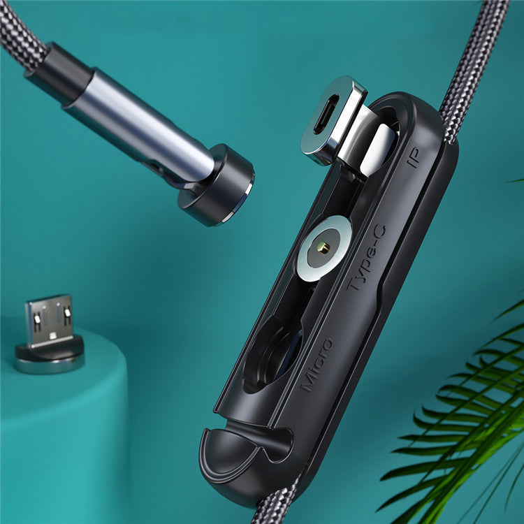 Minimalist Data Cable Magnetic Head Organizer