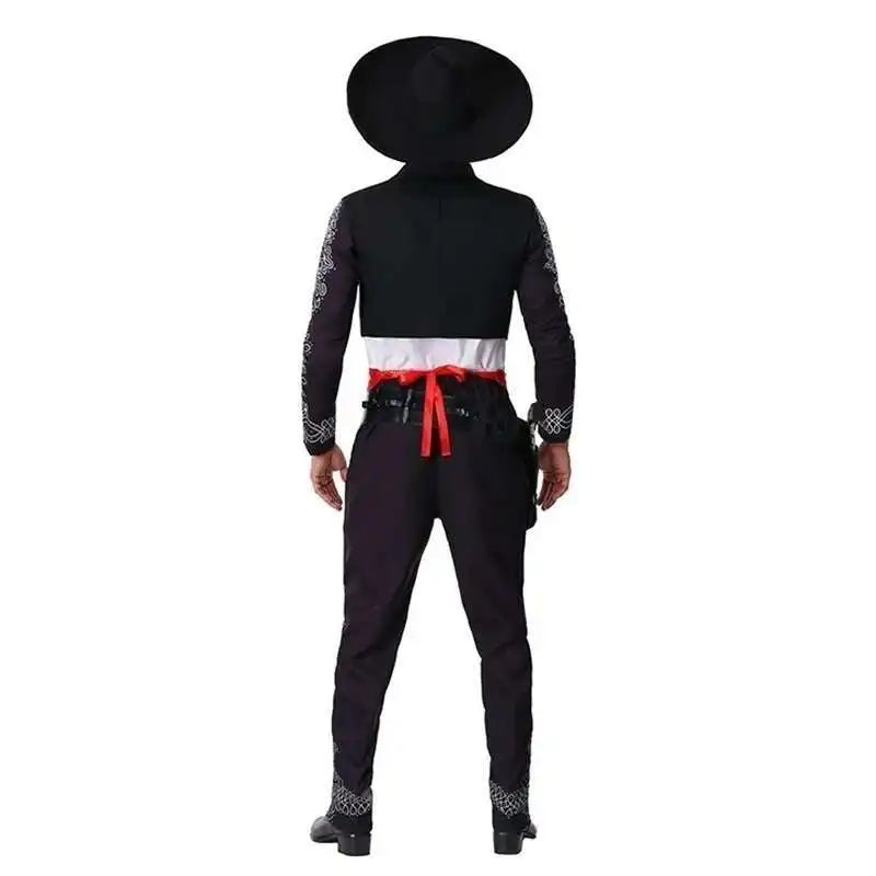 Halloween Costume for Adult American Western Movie Three Amigos! Mexican Costume Mariachi Party Set Matador Men Cosplay Carnival