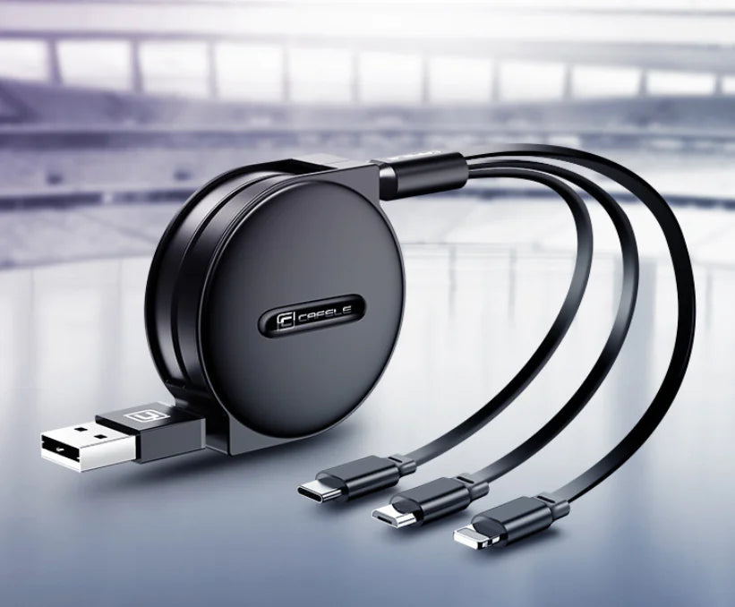 3-in-1 Fast Charging Data Cable by Kafele