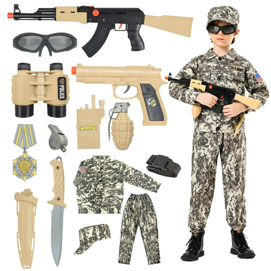 Kodvinp Army Costume for Kids Military Soldier