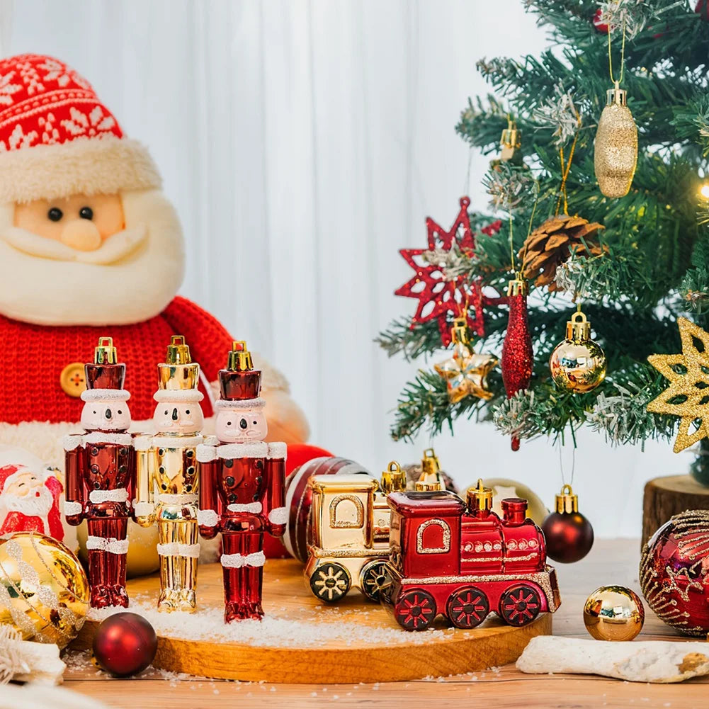 50Pcs Christmas Ball Ornaments Set Shatterproof Christmas Tree Hanging Decors Home Xmas Decoration for Home Hotel Party Decor