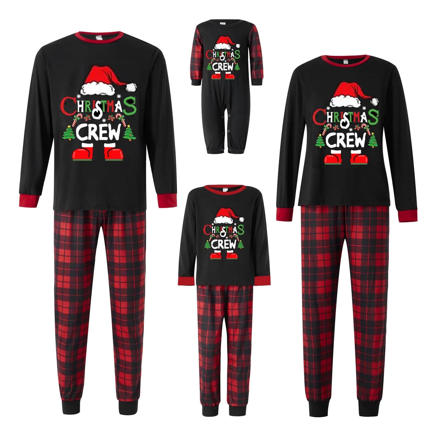 Family Christmas Pajamas Sets for Mother Father Baby Kids Matching Pjs New Years Holiday Xmas Nightwear Jammies Sets