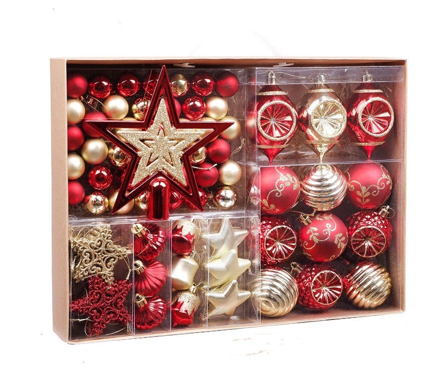 Colorful Balls Christmas Tree Decoration Ornaments Dress Up Suit