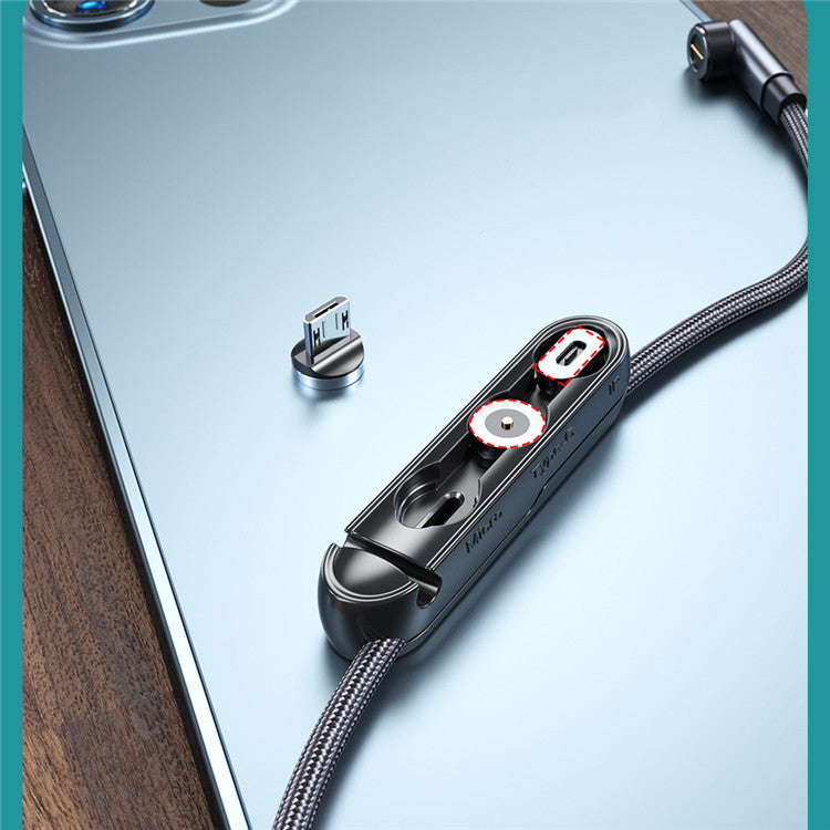 Minimalist Data Cable Magnetic Head Organizer